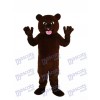 Ours brun noir avec costume de mascotte de dent forte pour animaux