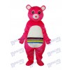 Ours rose avec Costume adulte mascotte Belly coloré Animal