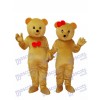 Deux ours en peluche Mascotte Costume adulte Animal