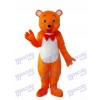 Costume adulte mascotte ours orange