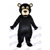 Bouche ronde Ours noir Mascotte adulte Costumes Animal