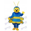 Insecte de costume de mascotte de bleu d'abeille