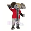 Gros Gris l'éléphant Mascotte Les costumes Animal