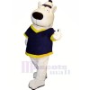 blanc Ours avec Gros Les yeux Mascotte Les costumes Animal