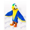 Costume drôle de mascotte d'oiseau de perroquet