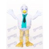 Costume de mascotte adulte petit oiseau grue blanche