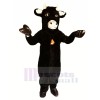 Noir Velu Taureau Mascot Costumes Animal