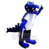 Bleu Alligator Mascotte Les costumes Animal