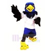 Bleu faucon avec Noir Ailes Mascotte Les costumes Animal