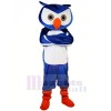 Bleu Hibou avec Orange des chaussures Mascotte Les costumes Animal