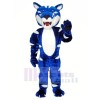 Bleu et blanc Sauvage Chat Mascotte Les costumes Animal