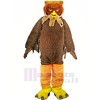 marron Velu Hibou Adulte Mascotte Les costumes Animal