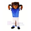 marron Lion avec Costume Mascotte Les costumes Animal