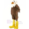 Fort marron et blanc faucon Mascotte Les costumes Animal