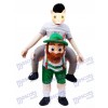 Piggy Back Carry Me Vert Bavarois Bière Guy Ride Mascotte Costume Déguisements