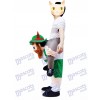 Piggy Back Carry Me Vert Bavarois Bière Guy Ride Mascotte Costume Déguisements