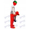 Fire Dragon Piggyback Portez-moi le Costume de mascotte Dragon Rouge