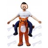 Wild Western Horse Carry Me Piggy Retour Mascotte Ferme Costume de Cowboy