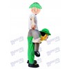 Piggy Retour Costume irlandais Carry Me Leprechaun Mascotte Costume Trèfle St Patricks Day