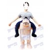 Carry Me Costume de lutte Sumo japonais Lutteur Costume de mascotte Piggy Back