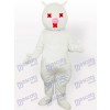 Costume de mascotte adulte chat blanc