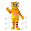 Mascotte de chat jaune Costume adulte Animal