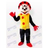 Clown Spotty en costume de mascotte robe jaune