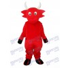 Costume adulte de mascotte de vache rouge Animal