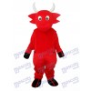 Costume adulte de mascotte de vache rouge Animal