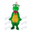 Crocodile avec chapeau Mascotte Costume adulte Animal