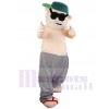 Homme costume de mascotte