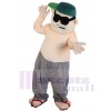 Homme costume de mascotte