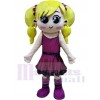 Fille costume de mascotte