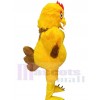 bite Le coq costume de mascotte