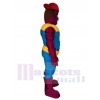 Homme costume de mascotte