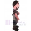 Coiffeur costume de mascotte