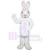 Mme White Bunny costume de mascotte