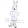 Mme White Bunny costume de mascotte