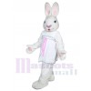 Mme White Bunny costume de mascotte