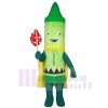 Crayon vert pois Esteban costume de mascotte