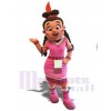 Fille indienne costume de mascotte