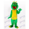 Costume de mascotte adulte Dinosaur Green One dents