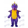 Long épine pourpre dinosaure mascotte Costume adulte Animal