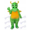 Costume adulte de mascotte de dinosaure gros nez vert Animal