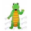 Mascotte de dinosaure heureux lézard Costume adulte Animal