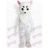 Costume de mascotte adulte chien blanc animal