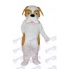 Costume de mascotte adulte chien brun et blanc Animal
