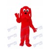 Costume de mascotte rouge chien mascotte