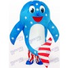 Déguisement de mascotte adulte Dolphin Ocean Blue American