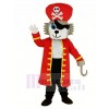 Pirate Loup avec rouge Manteau Mascotte Costume Animal